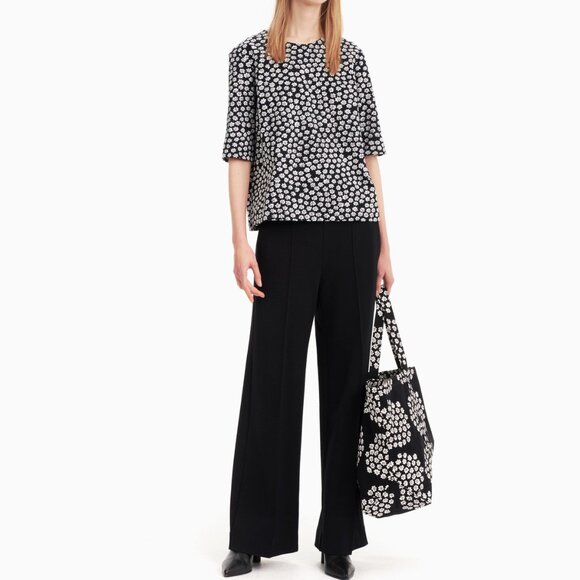 MARIMEKKO LEHTO PUKETTIMERI $225.00 blouse TOP Sz SMALL 100% COTTON A REAL GEM ! - Picture 2 of 13